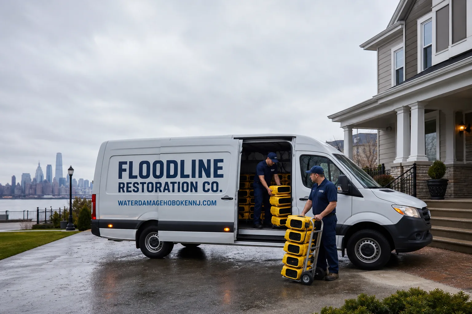 Floodline Restoration Co. damage restoration team