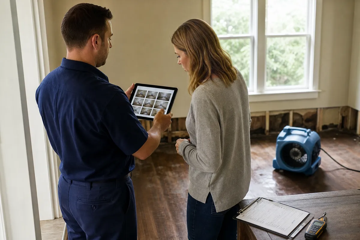 Insurance claim documentation for Hoboken property restoration